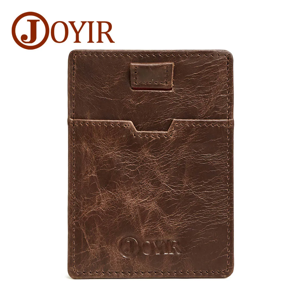 Joyir Новинка года тонкий держатель для Карт RFID кошелек противоугонные кредитной карты бумажник тонкий анти-магнитный держатель для карт мужской кошелек и 52 - Цвет: b