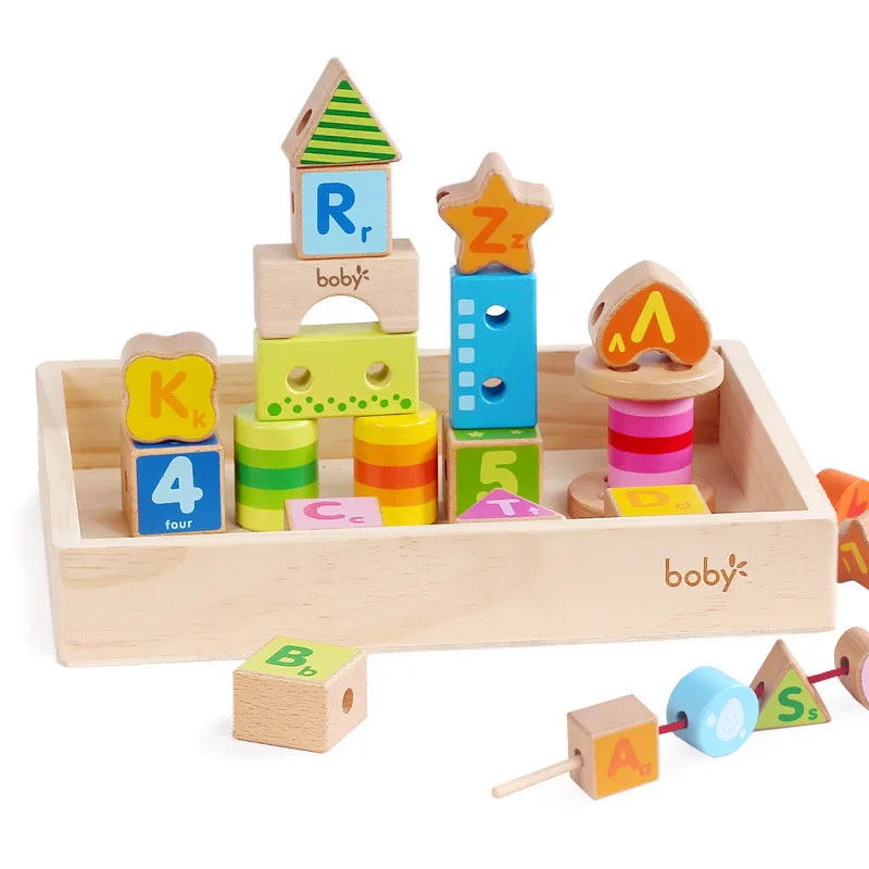 Деревянный набор поделка детский мудрость деревянный обечайки младенческой