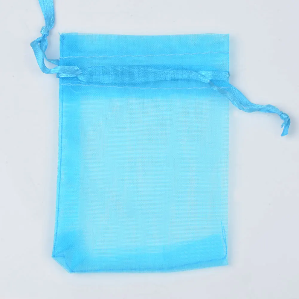 No.16 Aquamarine 200 шт./пакет 15x20 см 17x23 см(20x30 см выбор 21 Цвета органза сумки складные подарочные сумки и чехлы - Цвет: No.16 Aquamarine