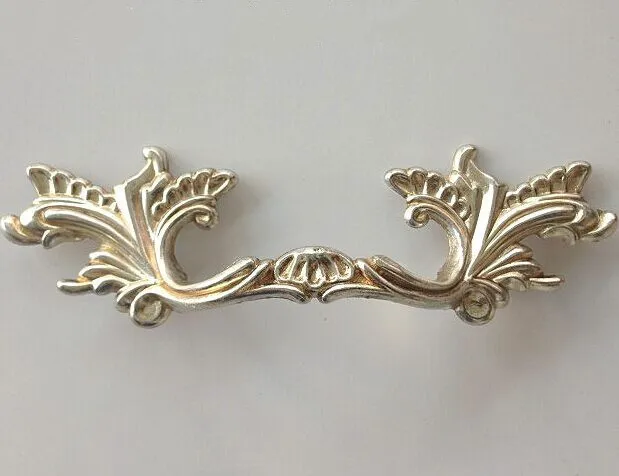 76 мм антикварная тревожная серебряная Мебельная ручка Потяните Серебряный