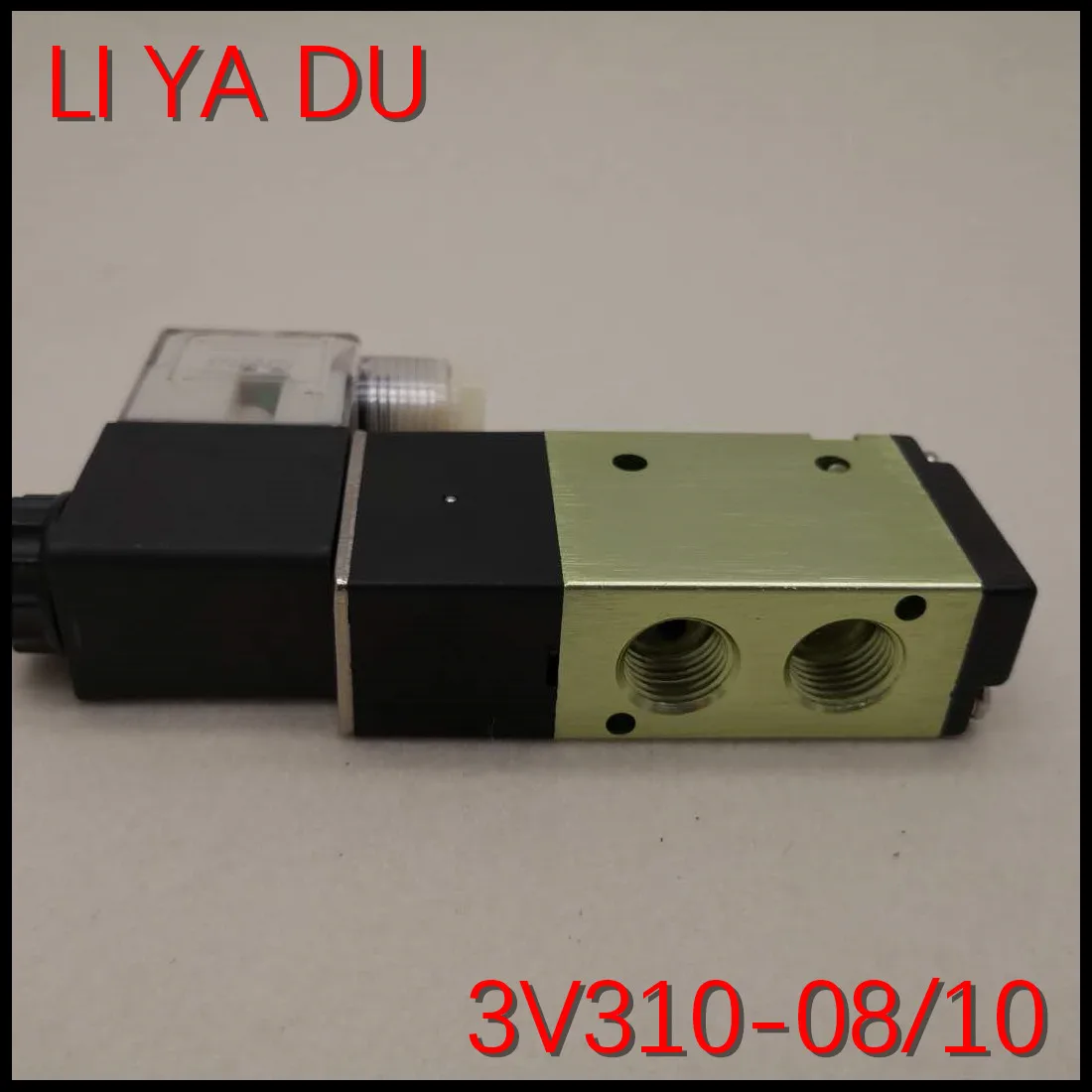 Пневматический электромагнитный клапан 3V310-08 G1/4 3V310-10 G3/8 алюминиевый сплав 3 порта