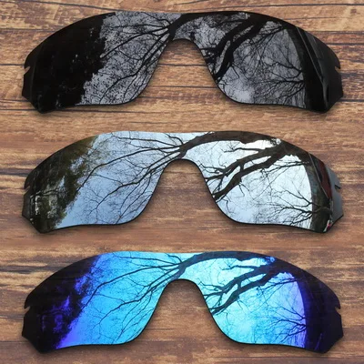 Black.Silver.Blue ToughAsNails поляризованные Сменные линзы для солнцезащитных очков с радаром Оукли-несколько вариантов - Цвет линз: Black.Silver.Blue