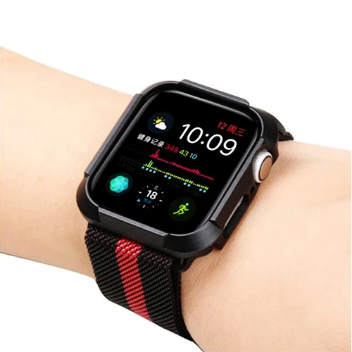 5 Миланская петля ремешок и чехол для apple watch ремешок 44 мм 40 мм iwatch 4 5 браслет+ анти-падение защитный чехол pulseira аксессуары - Цвет ремешка: 5