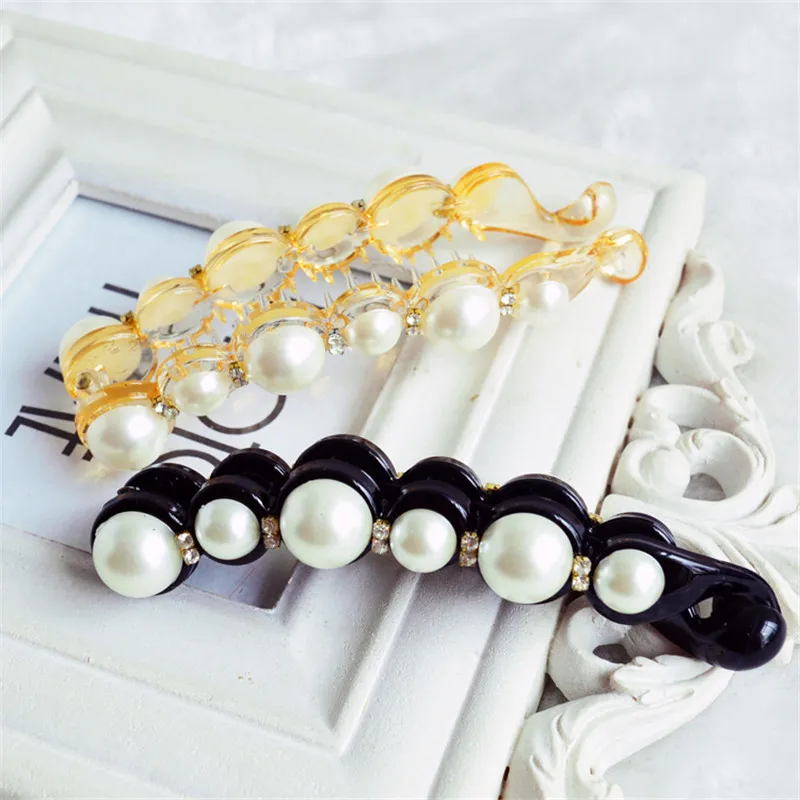 Распродажа женские заколки для волос 2 цвета имитация жемчуга модные украшения