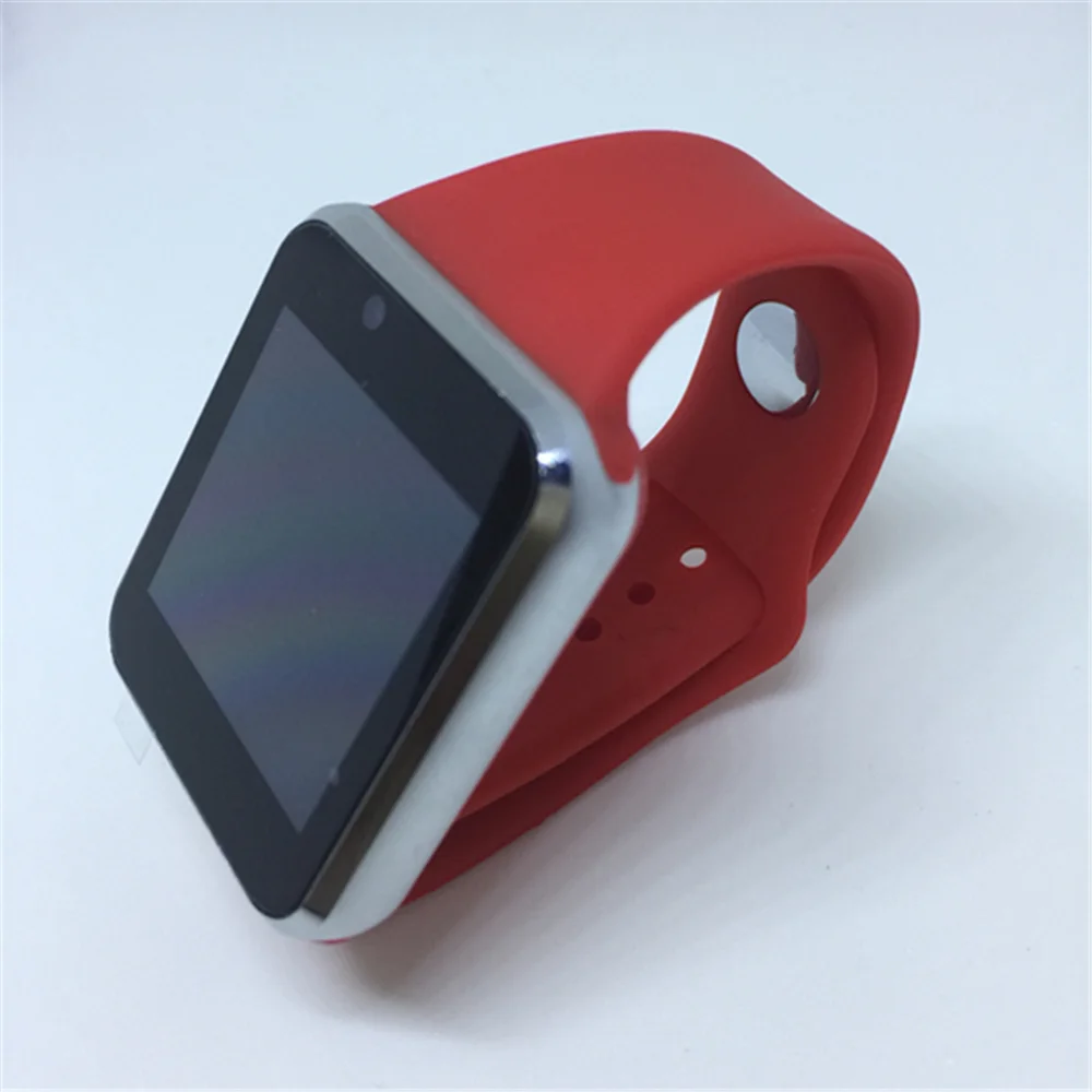Красный A1 Смарт часы для мужчин и женщин Smartwatch Android ios ip67 Водонепроницаемый Bluetooth спортивные часы фитнес трекер активности PK DZ09 GT08 - Цвет: Красный