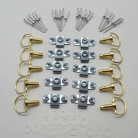 new 10 sets motorcycle quick release d ring 14 turn race fairing fasteners rivet 17mm