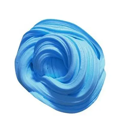 Красочные DIY слизи мягкая глина 3D пушистый поплавок слизи Ароматические антистрессовые игрушки развлечения без буры дети ручной работы сжимаются игрушки - Цвет: blue