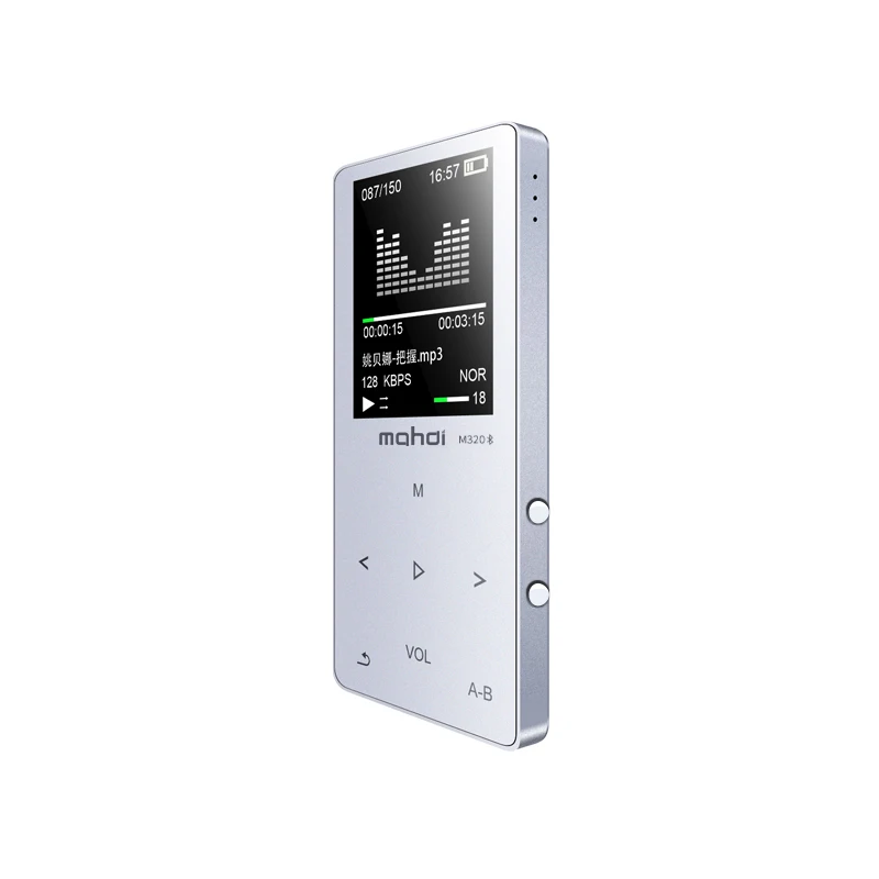 16 Гб MP4 плеер Mahdi M320 Bluetooth Mp4 сенсорные клавиши музыкальный динамик FM TF электронная