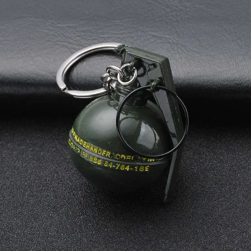 02 Новинка PUBG Косплей Костюм брелок Подвижный шлем рюкзак Pan сплав модель брелок самолет автомобиль пуля взрывной Мини кулон - Название цвета: KC01410