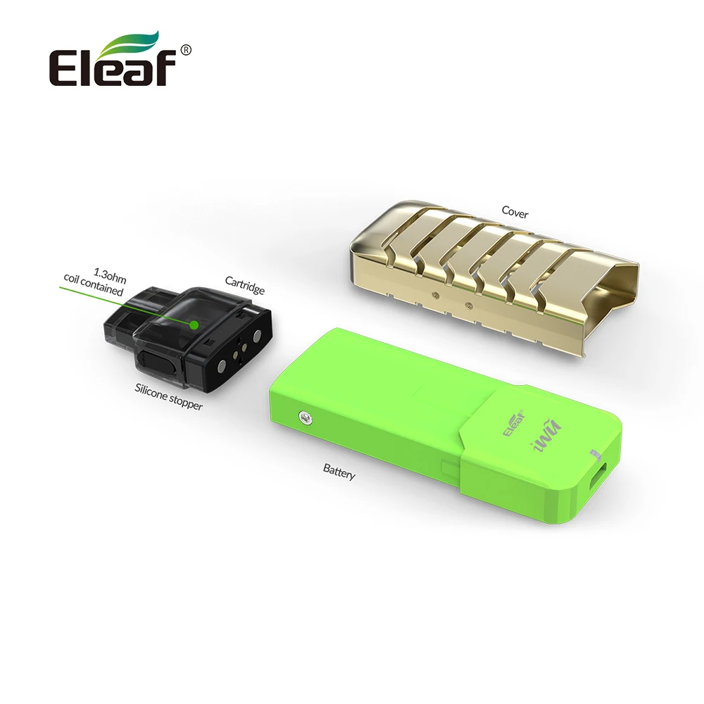 Оригинальный Eleaf iWu kit pod system 15 Вт Макс и 2 мл емкость с батареей 700 мАч все-в-одном