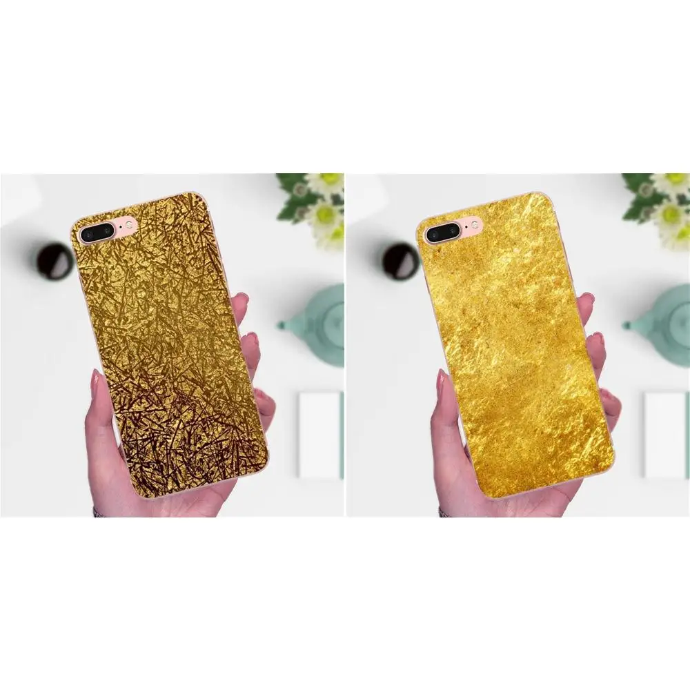 Чехол для телефона с рисунком из металлической золотой фольги Galaxy J1 J2 J3 J330 J4 J5 J6 J7