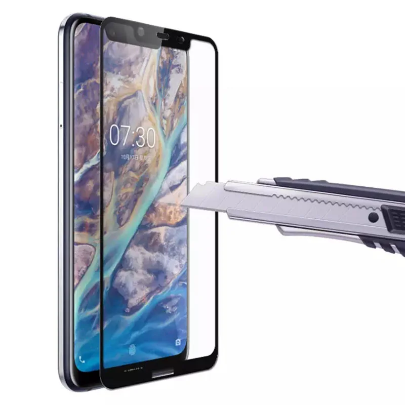 9D полное покрытие из закаленного стекла для nokia 8 1 7 plus 9 9H протектор экрана glas