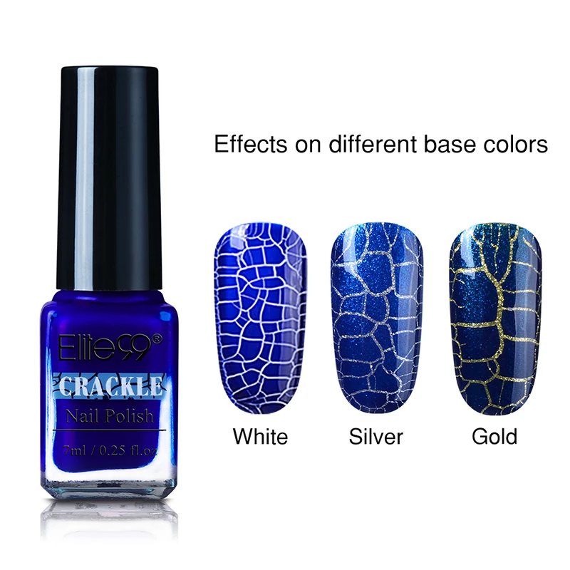 Elite99 Crackle УФ гель лак для ногтей Цвет Vernis Полупостоянный Гель-лак для маникюра верхний слой блеск Гибридный гвоздь Art - Цвет: 7820