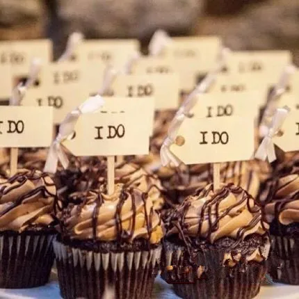 Деревенские украшения для свадебной вечеринки крафт-бумага я делаю торты