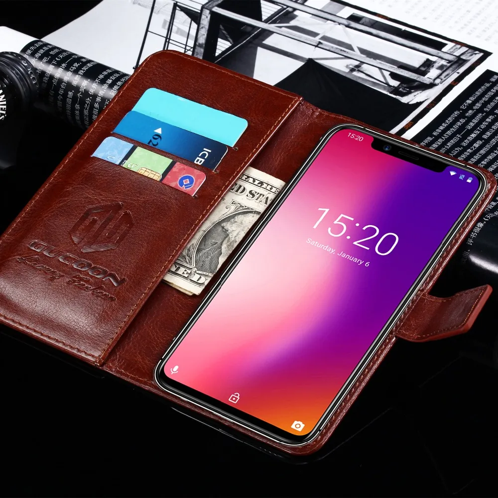 Чехол с волком GUCOON для HOMTOM ZOJI Z33, чехол-кошелек для телефона, чехол для Coque, сумка-держатель