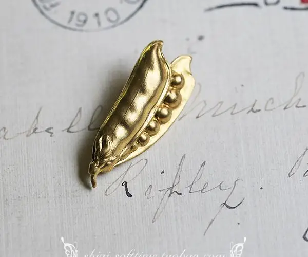 Vintage Victorian Antique Brass Pin Brooch Broad Bean Pins Brooches Jewelry Accessories | Украшения и аксессуары