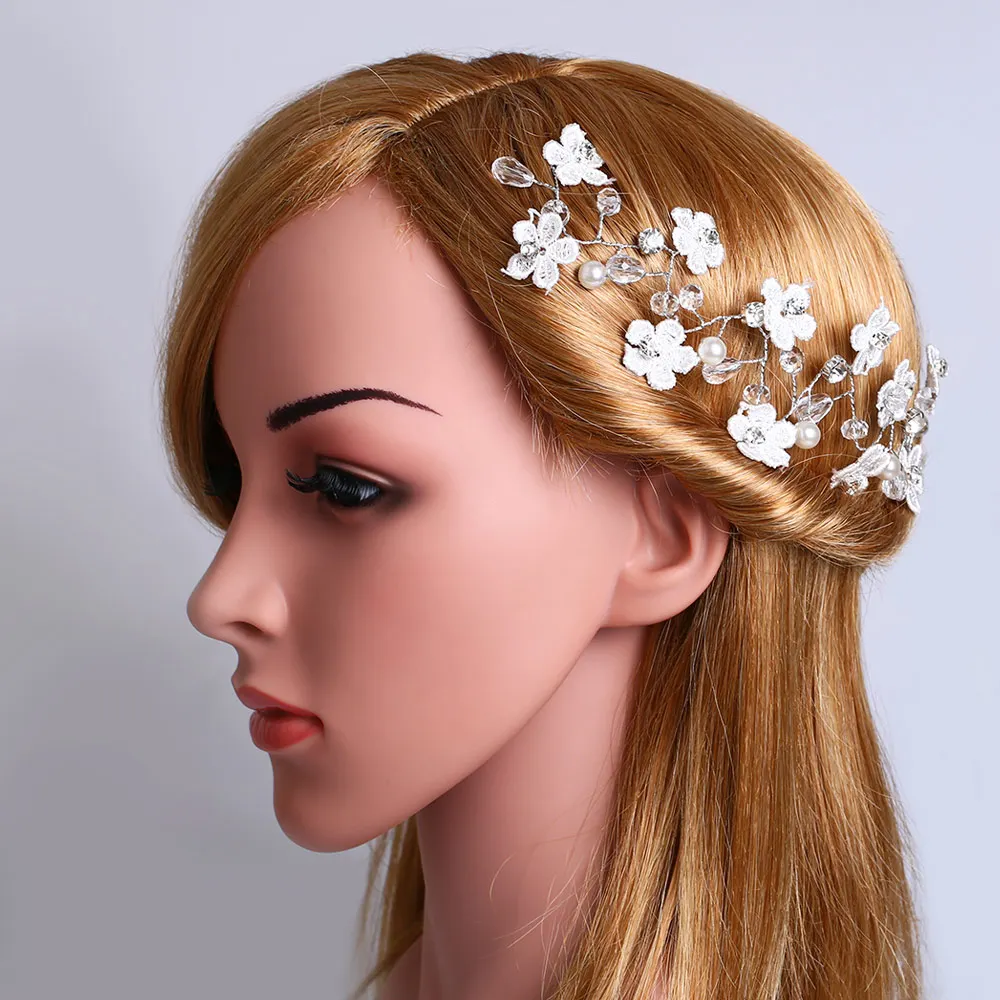 Новинка свадебные тиары и короны с цветочным рисунком для невесты OCESRIO