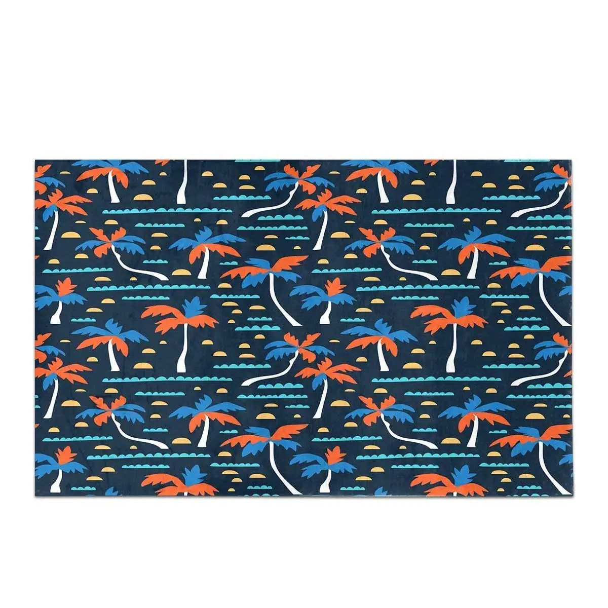 Sand Palms Waves Summer Holiday Bath Mat and Shower Rug Non Slip | Дом и сад