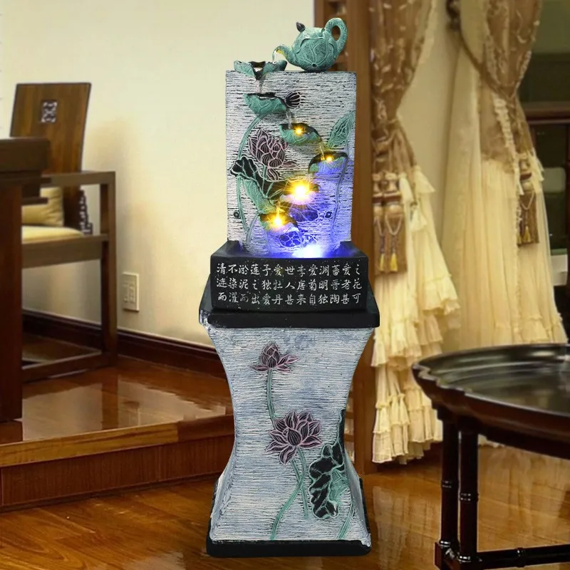 Офисный фонтанчик с водой для украшения гостиной и дома китайский
