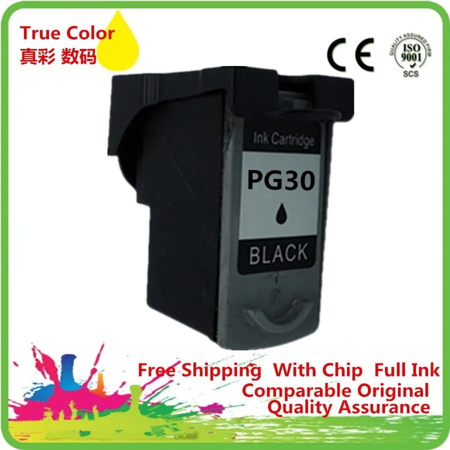 Картридж с чернилами Восстановленный для Canon PG-30BK PG 30BK PG30BK PG-30XL 30XL PG30XL Φ IP 1800 2600 MP 140