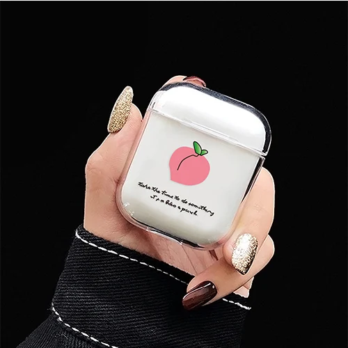 style A Милый прозрачный чехол для APPLE Airpods чехол Кристалл Bluetooth жесткий кейс для наушников беспроводные наушники зарядка коробка сумка - Цвет: style A