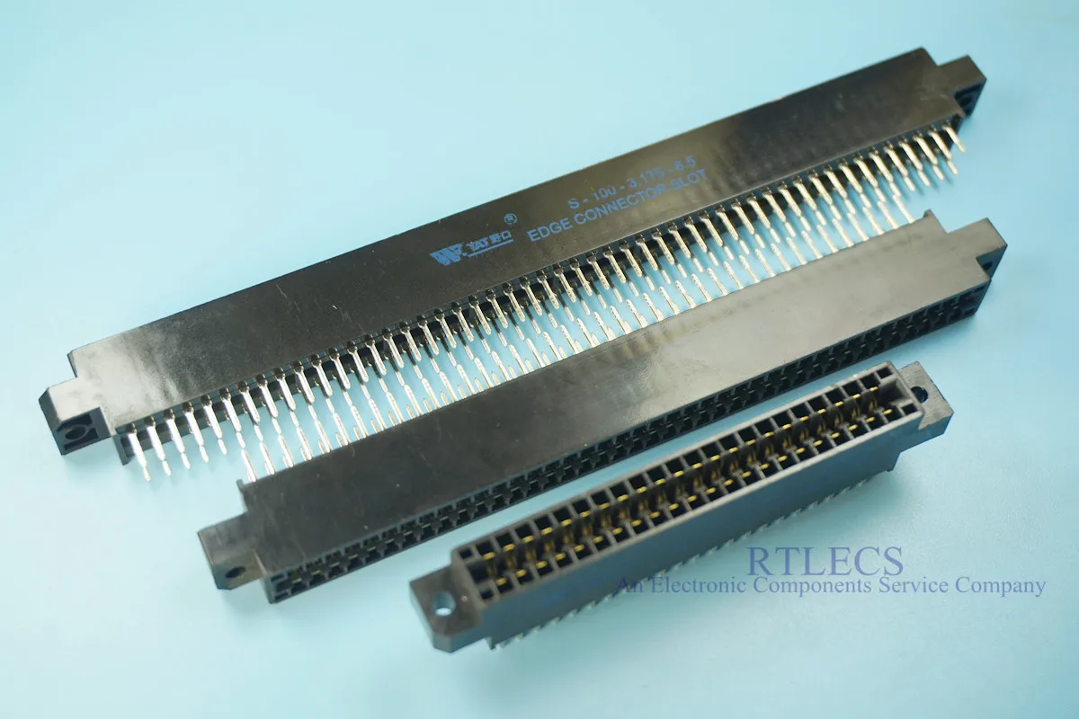 5 шт. край разъем слот 3,175 мм шаг 30 36 40 44 56 60 72 80 86 100 Pin PCB золото палец доска разъем через отверстия фланец