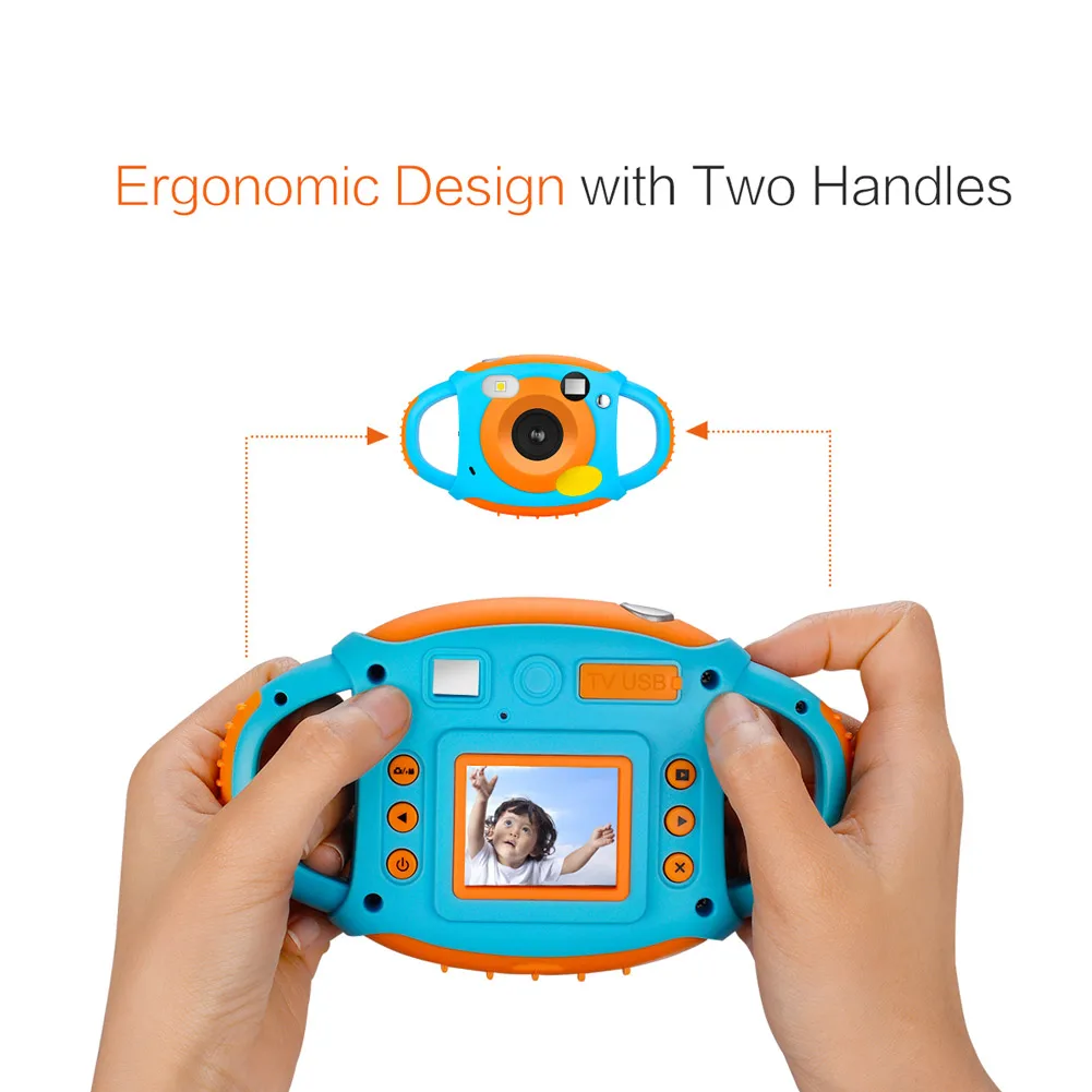 Новая мини Детская цифровая камера ударопрочный HD дисплей портативный подарок