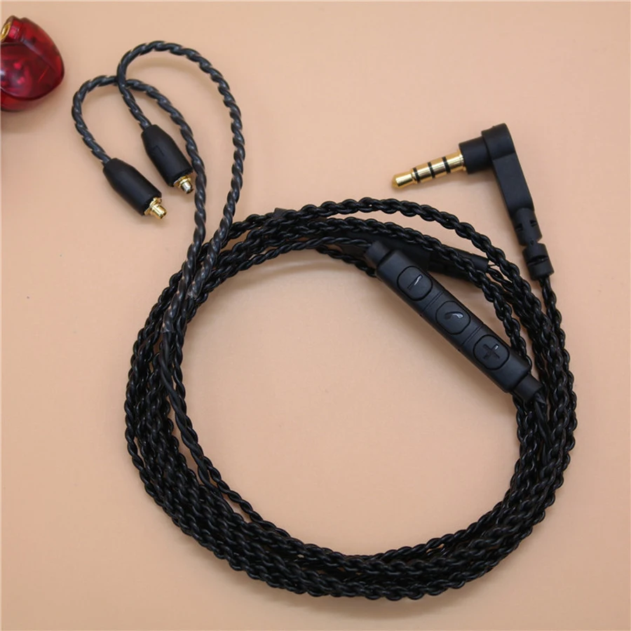 Сменный медный кабель MMCX для наушников Shure SE215 SE535 SE846 UE900 14 ядер|earphone mmcx|in-ear earphonemmcx