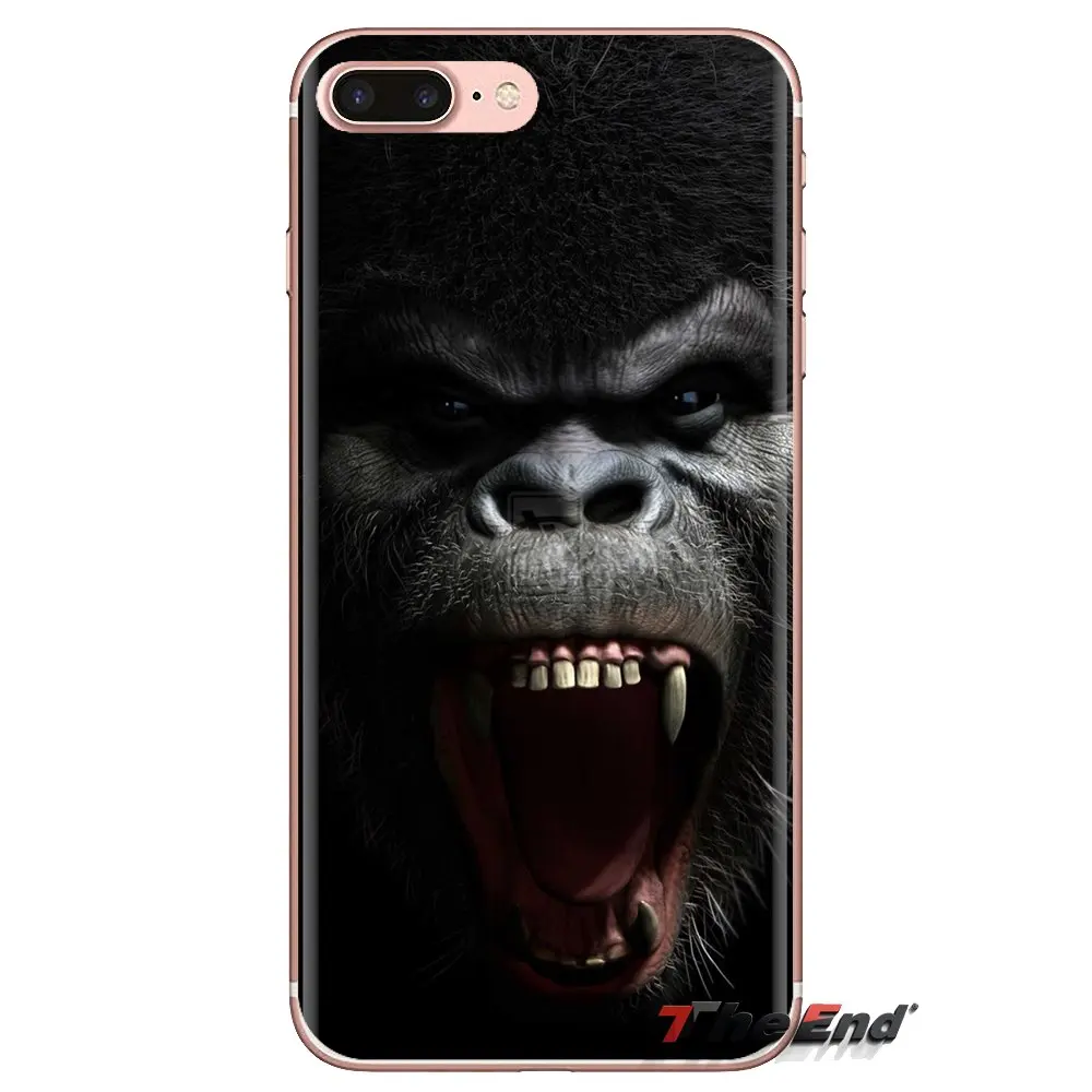 Transparent Soft Cases Covers Angry Gorilla iPhone Wallpaper For Huawei Mate Honor 4C 5C 5X 6X 7 7A 7C 8 9 10 8C 8X 20 Lite Pro |