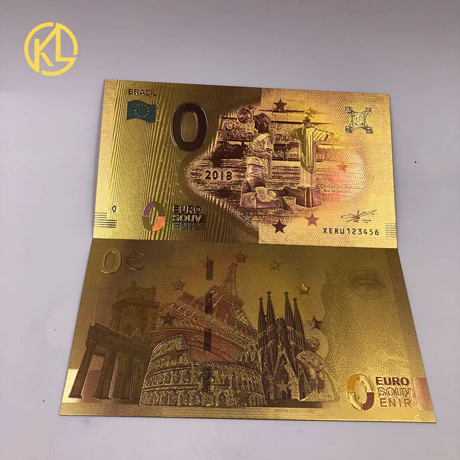 Лидер продаж, 10 шт./партия, хорошая Португалия, Россия, Франция, Франция, Швейцария, Испания Россия, спортивные банкноты 0, евро золото, для коллекции