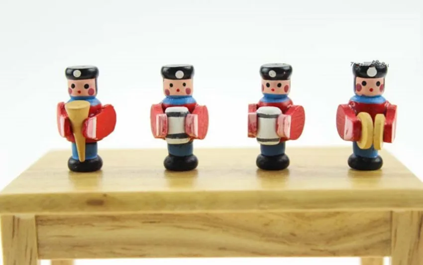 Миниатюрный набор 4 Для мужчин классический оркестр Band 1/12 кукольная миниатюра|set