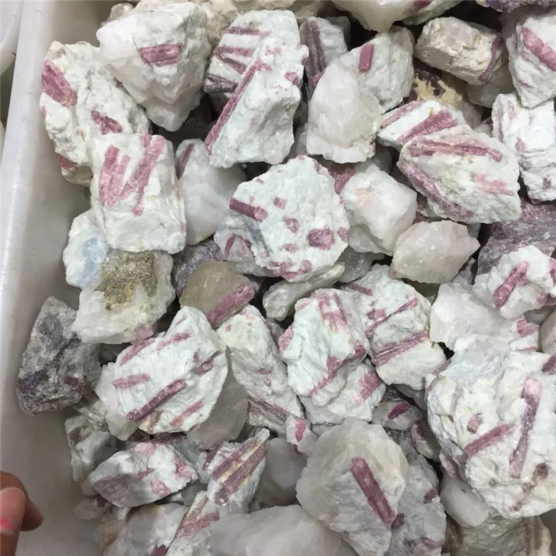 Натуральный Красный турмалиновый кристалл драгоценный камень грубые Рейки