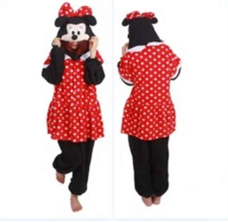 mouse Новые костюмы для косплея для женщин и мужчин, Розовая пантера, кролик, попугай, ежик, пижама в стиле супергероя, Комбинезоны из флиса, вечерние платья на Хэллоуин - Цвет: mouse