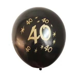 Золотые латексные шары 10 шт./лот дюймов с днем рождения 30 40 50 60 лет украшение для
