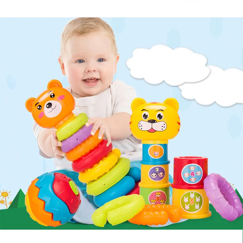 Детская игрушка веселье Сделай Сам красочные сложенные чашечки милые