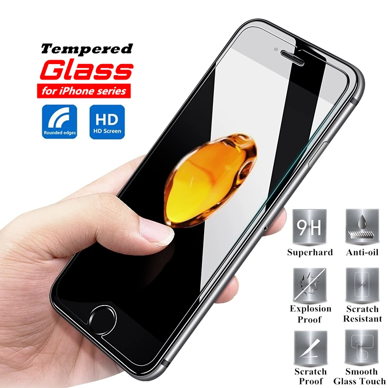 Оптовая продажа с фабрики для iPhone 7 8 6 6s Plus 5 S SE X XR XS Max защита экрана 2.5D защитная