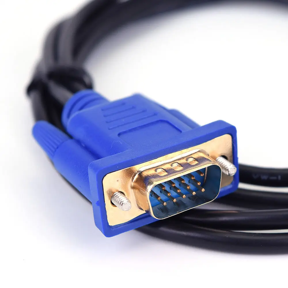 HDMI кабель с золотым штекером для VGA HD 15 15Pin Кабель адаптер конвертер 5 футов 1 8 м 1080P
