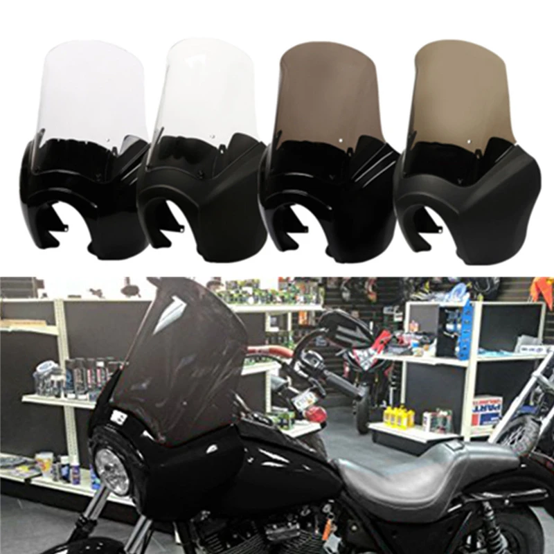Передняя фара мотоцикла обтекатель крышки w/ 15 &quotлобовое стекло для Harley Dyna Super Wide