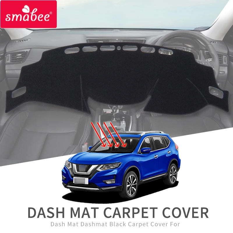 Коврик Smabee для Nissan Qashqai J11 2014 ~ 2017 ROGUE 2nd Dashmat черный коврик приборной панели
