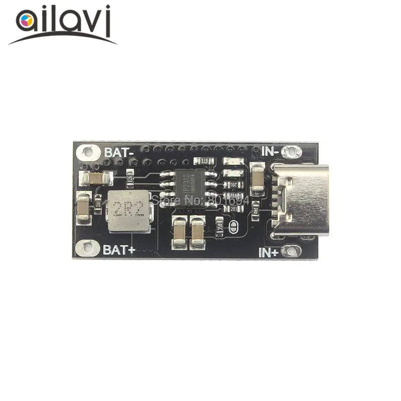 3A высокий ток 3.7V3.6V литий-полимерный Батарея быстрая зарядная плата IP2312 при напряжении от 5 В до 4.2V4.35V 18650 трехкомпонентная литиевая Зарядное устройство Модуль