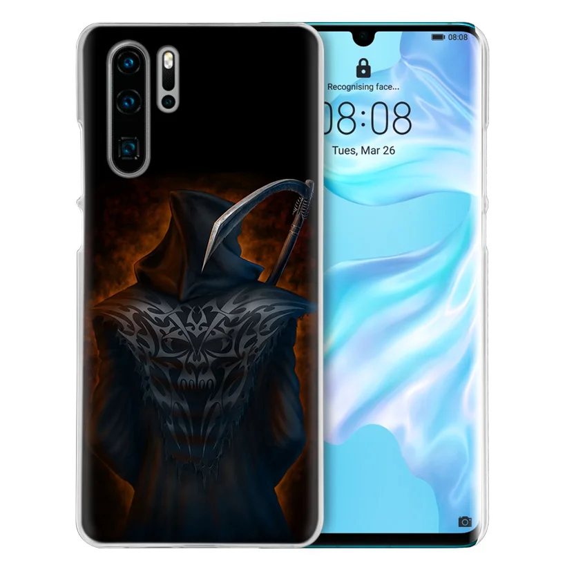 Чехол Grim Reaper Skull Skeleton для huawei P20 P30 P Smart Nova 4 3i P10 P9 P8 mate 10 20 lite Pro Mini жесткий чехол для телефона из ПК