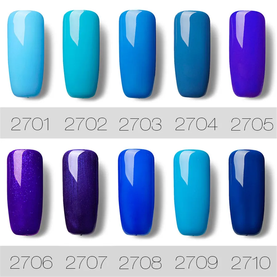 ROSALIND 7ML Popular Gel BLUE Color Series UV LED Varnish Nail Polish Acrylic for Art 2701-2712 Fashion | Красота и здоровье