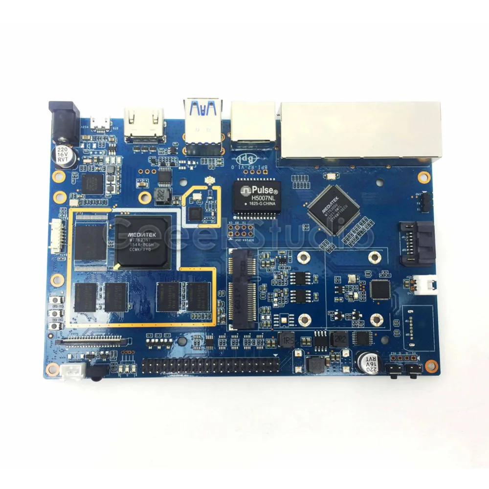 В наличии! Четырёхъядерный процессор Banana Pi R2 2 Гб ОЗУ SATA Wi Fi Bluetooth 8 eMMC|ram 2gb|pi 2gbpi banana |