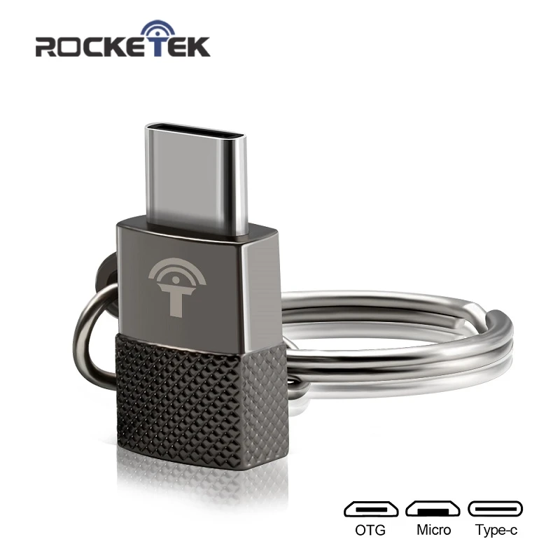 Адаптер Rocketek Micro USB для Type c OTG алюминиевый телефон type аксессуары мужской разъем