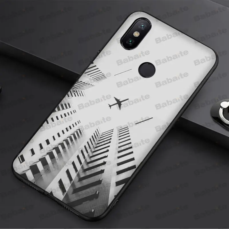 Мультяшный самолёт Babaite DIY Окрашенные аксессуары для телефона чехол redmi 5plus 5A 6pro 4X