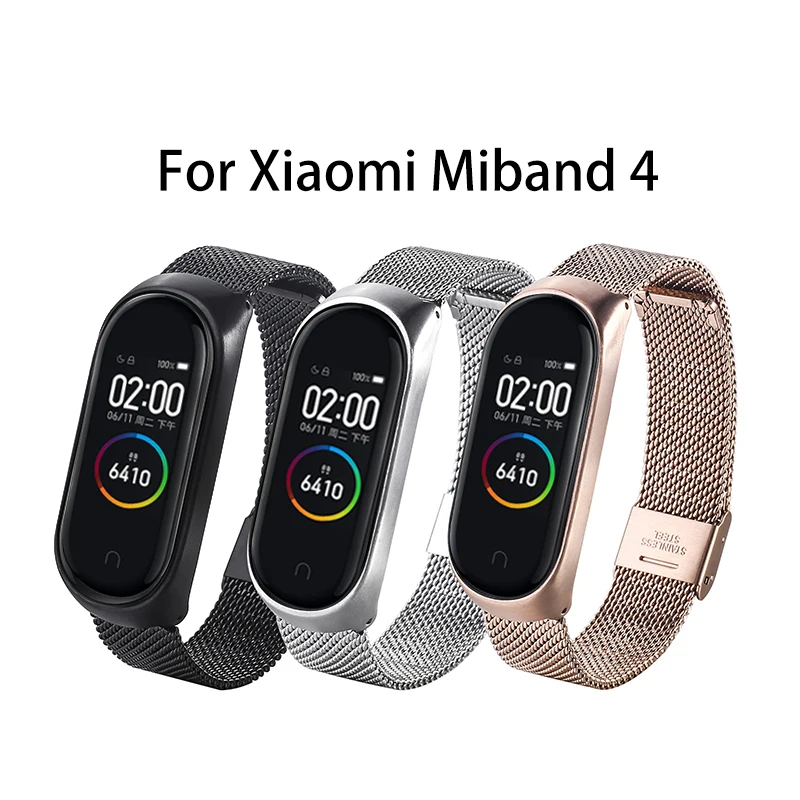 Новейший браслет mi Band 4 3, ремешок без винтов из нержавеющей стали для Xiaomi mi band 3, браслет mi band 2, браслет Pulseira mi Band 4