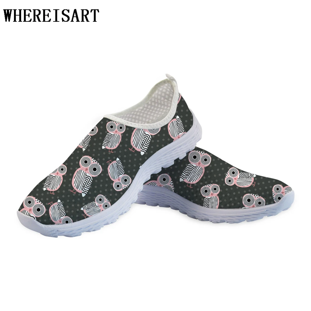 WHEREISART/удобная женская обувь элегантные кроссовки с милыми животными Zapatos Mujer