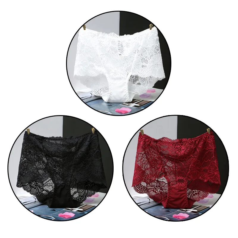 F 3pcs 3 шт./лот, сексуальные кружевные трусики, женское нижнее белье, бесшовное нижнее белье, трусы, набор, высокая посадка, хлопок, бедра, подштанники, женские штаны# F - Цвет: F 3pcs