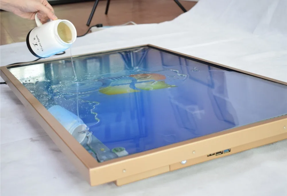 ZZDtouch IR сенсорный ЖК монитор led 32 дюймов ТВ дисплей Панель I5 + 8G 512G инфракрасный