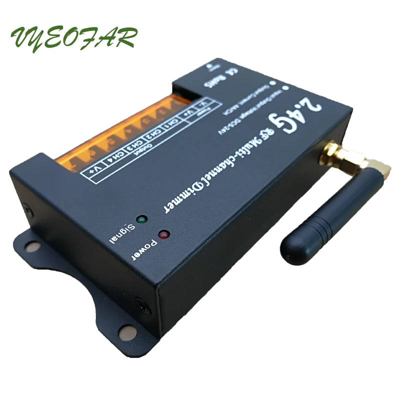 Новая Светодиодная лента диммер 2,4G RF пульт дистанционного DC12-24V 4 зоны многоканальный 4A/CH 4CH Беспроводной RF пульт дистанционного управления для 12V Led одноцветная полоса